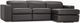Jaymar James Linea 30 Cassiopee Charcoal Gr. 50 Sectional-1