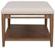 Flexsteel® Verona Cream/Medium Brown Rectangular Coffee Table-3
