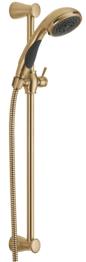 Delta Champagne Bronze Premium 3-Setting Slide Bar Hand Shower-0