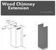 ZLINE 61" Gray Wall Hood Extension-2