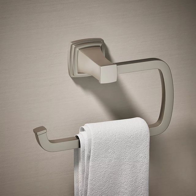 KOHLER® Riff® Vibrant Brushed Nickel Towel Ring-1