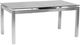 Armen Living Ivan Gray Glass Top Extension Dining Table-0