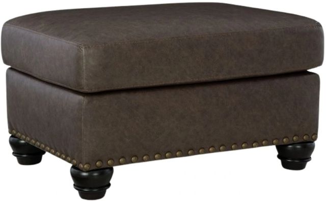 Benchcraft® Roxmere Umber Ottoman-0