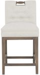 Fairfield® Customizable Entree Dining Pull Short Button Back Counter Stool-1