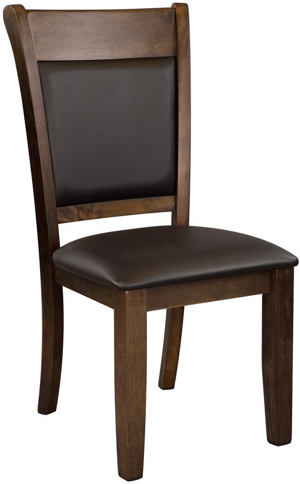 Mazin Furniture Wieland 7-Piece Black/Brown Dining Set-2