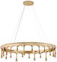 Currey & Company Sasha Bikoff Liquid Gold Polished Brass Chandelier-0