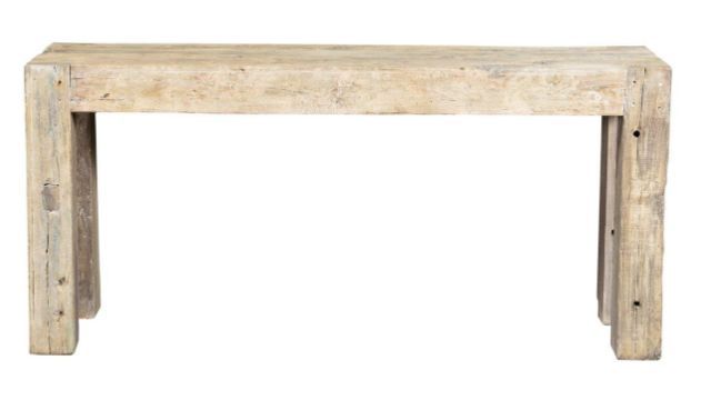 Classic Home Giza Antique White Console Table-1