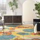 Nourison Home™ Allur Yellow Multicolor 5'x7' Style 4 Area Rug-1