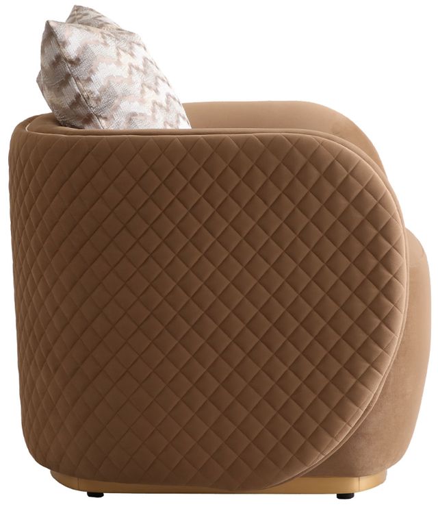 Michael Amini® Ariana Caramel/Gold Chair-3