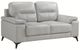 Homelegance® Mischa Silver Gray Loveseat-0