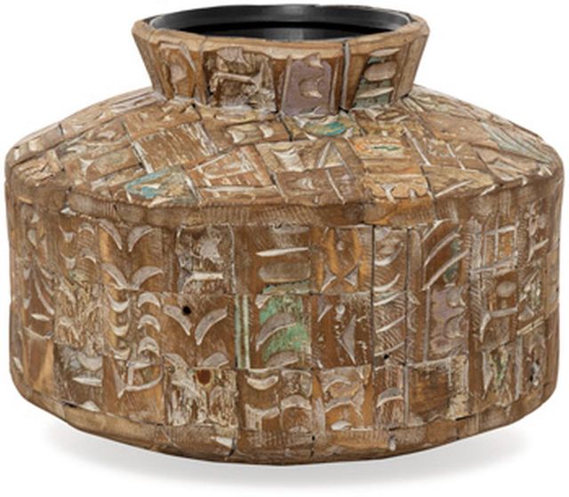 Signature Design by Ashley® Meltland Natural/Black 10" Vase-0