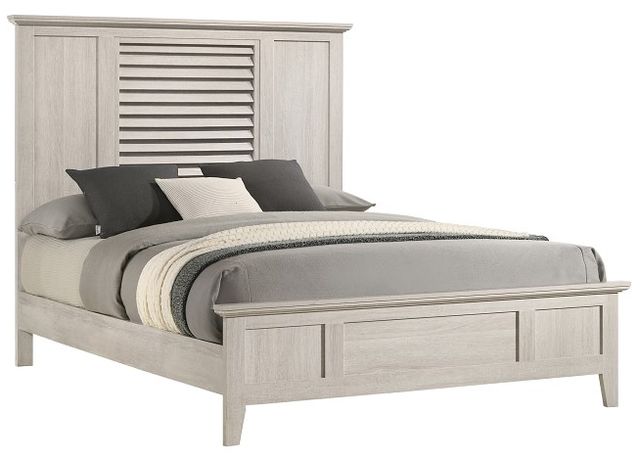Crown Mark Sarter White Panel Bed-0