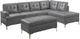 Mazin Furniture Barrington Gray Bi-Cast Vinyl Ottoman-2