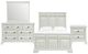 Elements International Bridgestone 4-Piece Antique White Queen Panel Bedroom Set-0