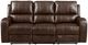 New Classic® Home Furnishings Linton Brown Dual Manual Reclining Sofa-1