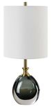 Uttermost® Enigma Teal Blue Glass Buffet Lamp-3
