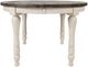 Jofran Inc. Madison County Barnwood Round to Oval Dining Table with Vintage White Base-4