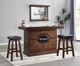 ECI Furniture Licensed Dark Brown Guinness Saddle Stool-1
