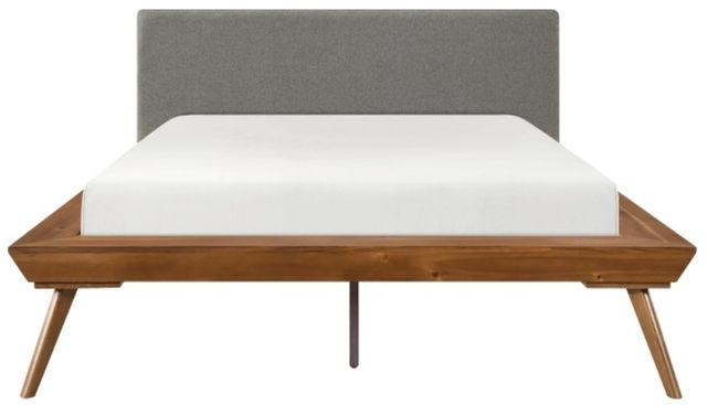 Homelegance® Wrenn Chestnut/Dark Gray Full Platform Bed-2