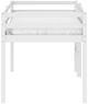 HH2 Home Campbell White Twin Junior Loft Bunk Bed with Ladder-2