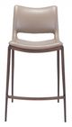 Zuo® Ace Gray and Walnut Set of 2 Counter Chairs-1