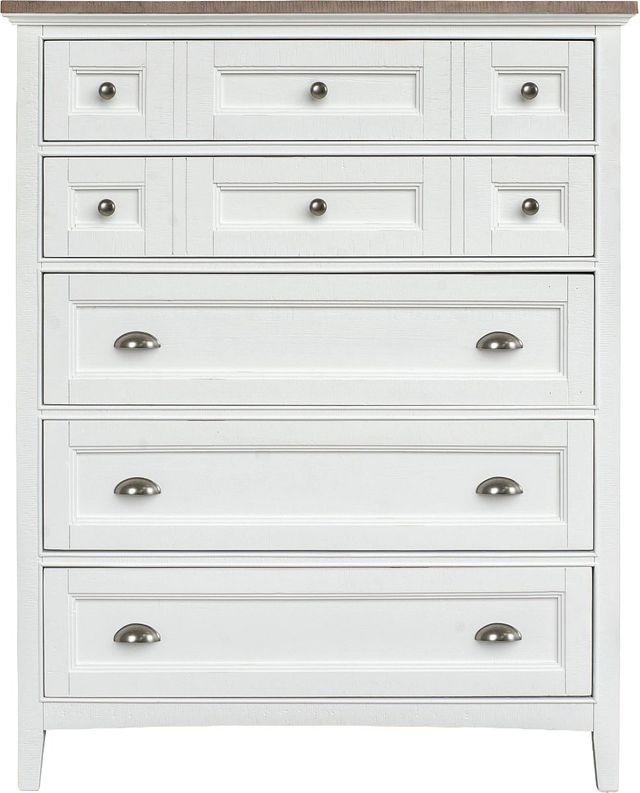 Magnussen Home® Heron Cove Chalk White/Dovetail Grey Chest-0