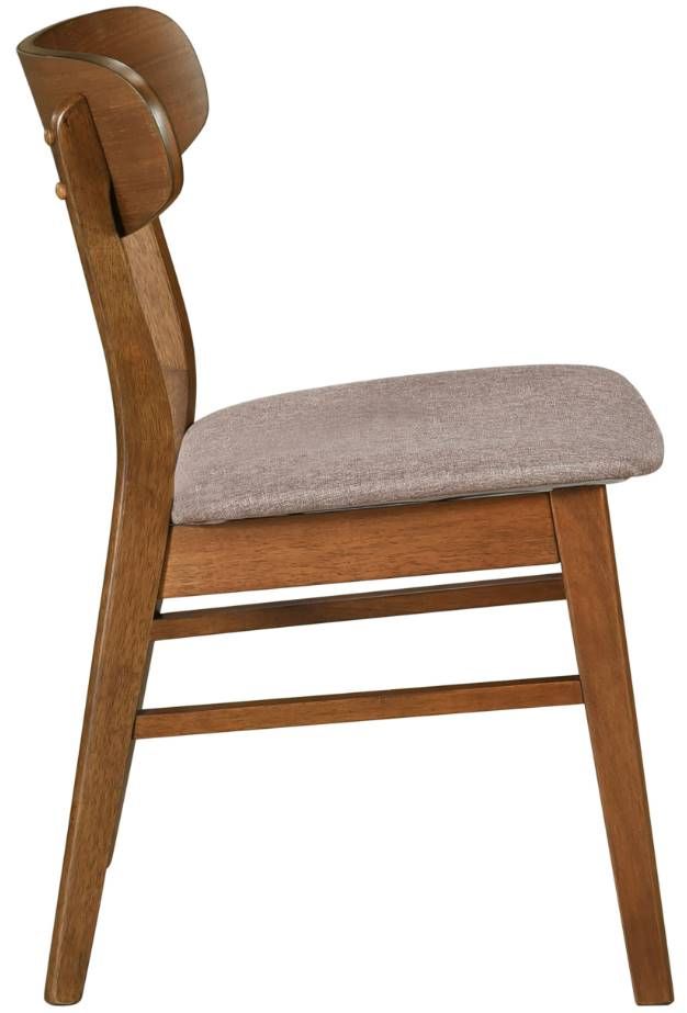 Coaster® Dortch 2-Piece Brown/Walnut Dining Side Chair Set-2
