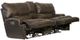 Catnapper® Wembley Steel Leather Power Lay Flat Reclining Console Loveseat with Power Adjustable Headrest-2