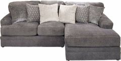 Jackson Furniture Mammoth 2-Piece Smoke Right-Arm Facing Loveseat Sectional and Chaise