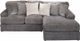 Jackson Furniture Mammoth 2-Piece Smoke Right-Arm Facing Loveseat Sectional and Chaise-0