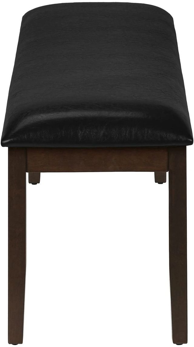 Monarch Specialties Inc. Black/Espresso 48" Dining Bench-3