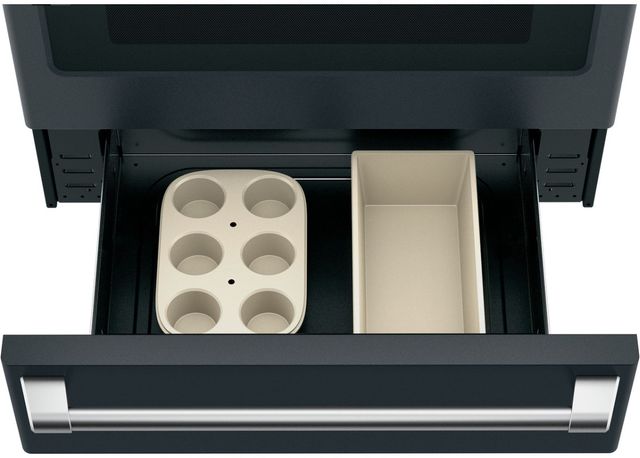 Café™ 30" Matte Black Slide-In Gas Range-3