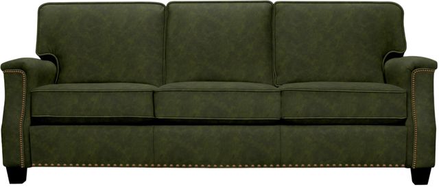 Creek Side Customs Customizable Salem Leather Sofa with Nailhead Trim-0
