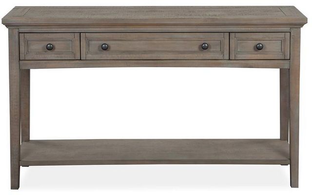 Magnussen Home® Paxton Place Dovetail Grey Rectangular Sofa Table-2