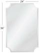 Bassett Mirror Fayette Clear Wall Mirror-3