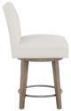 Fairfield® Customizable Entree Dining Straight Short Button Back Swivel Counter Stool-2