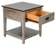 Sunny Designs™ Homestead Hills Tobacco End Table with Alpine Gray Base-1