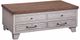 Steve Silver Co. Bear Creek Honey Smoke Lift-Top Cocktail Table with White Base-0