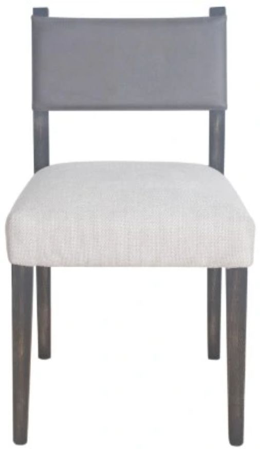 Nest Home Collections Elliot Black Wash/Gray/Vogar Ivory Dining Chair-2