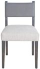 Nest Home Collections Elliot Black Wash/Gray/Vogar Ivory Dining Chair-2