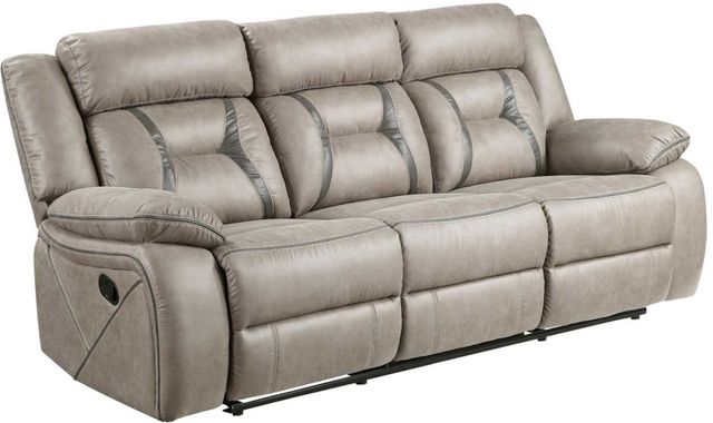 Steve Silver Co. Tyson Gray Manual Reclining Sofa-0