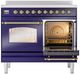 Ilve® Nostalgie II Series 40" Blue Pro Style Induction Range-3