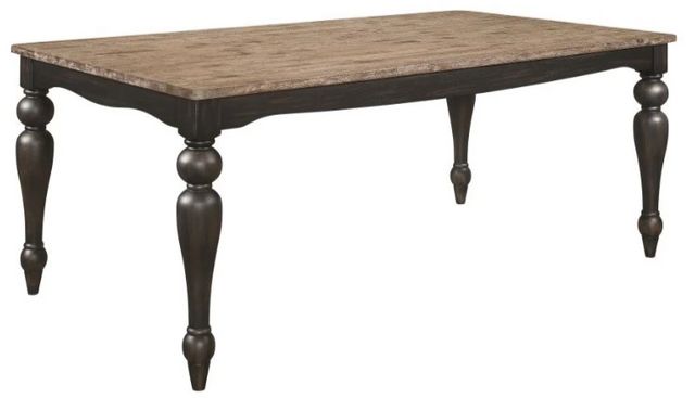 Coaster® Bridget 6-Piece Charcoal Sand Dining Set-1