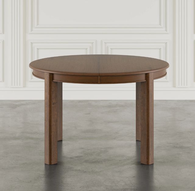 Jofran Inc. Carsons Oak Brown Round Extension Dining Table-3