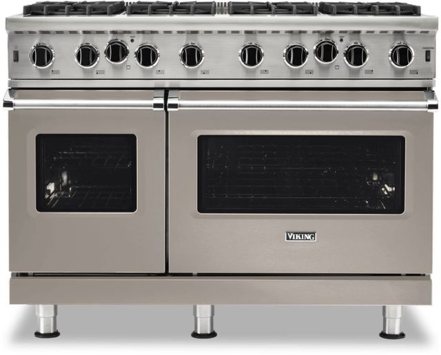 Viking® 5 Series 48" Pacific Gray Freestanding Liquid Propane Range-0