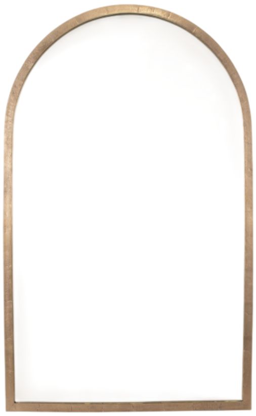 Uttermost® Vestry Antique Brass Arch Mirror-0