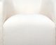 Harp & Finial® Colsum Cream Distressed Velvet Swivel Chair-1