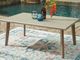 Signature Design by Ashley® Carisbo Beige Aluminum Outdoor Rectangular Dining Table-3