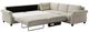 Luonto® Furniture Customizable Hugo 3-Piece King Sleeper Sectional-3