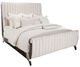 Michael Amini® Paris Chic Espresso Upholstered California King Sleigh Bed-0